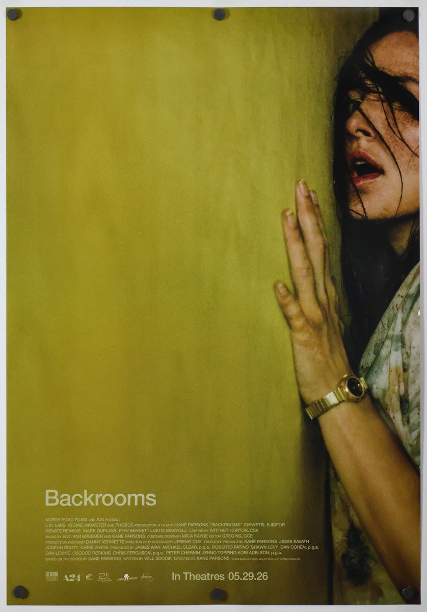 Cartelera oficial de Backrooms: El Laberinto de la Locura