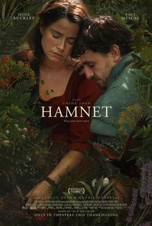 Cartelera oficial de Hamnet: Chloé Zhao filma la muerte de un niño y nos arranca lágrimas analógicas