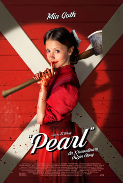 Cartelera oficial de Pearl: El psicótico arcoíris del Technicolor rural