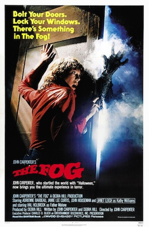 Cartelera oficial de La Niebla (The Fog): Fantasmas marineros, bruma luminosa y cuentos de hoguera