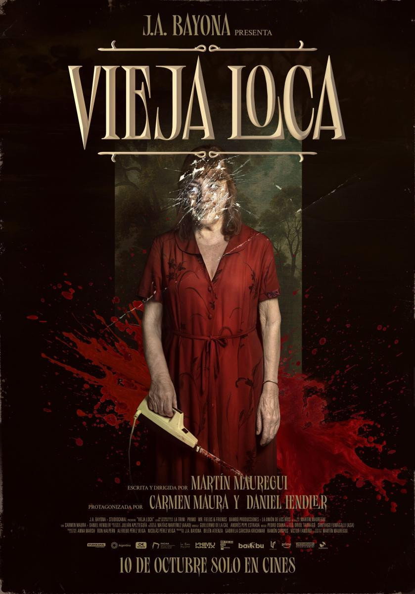 Cartelera oficial de Vieja loca: Un KO técnico