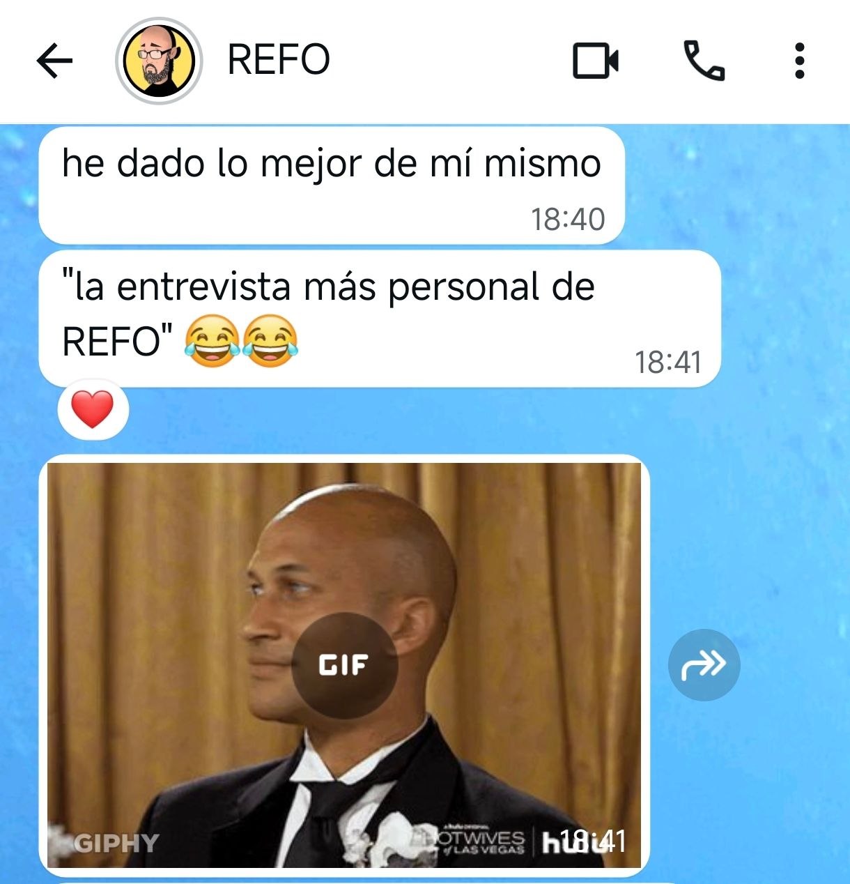 Imagen de Whatsapp privado de Refo